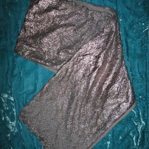 Lace, shimmer infinity scarf.